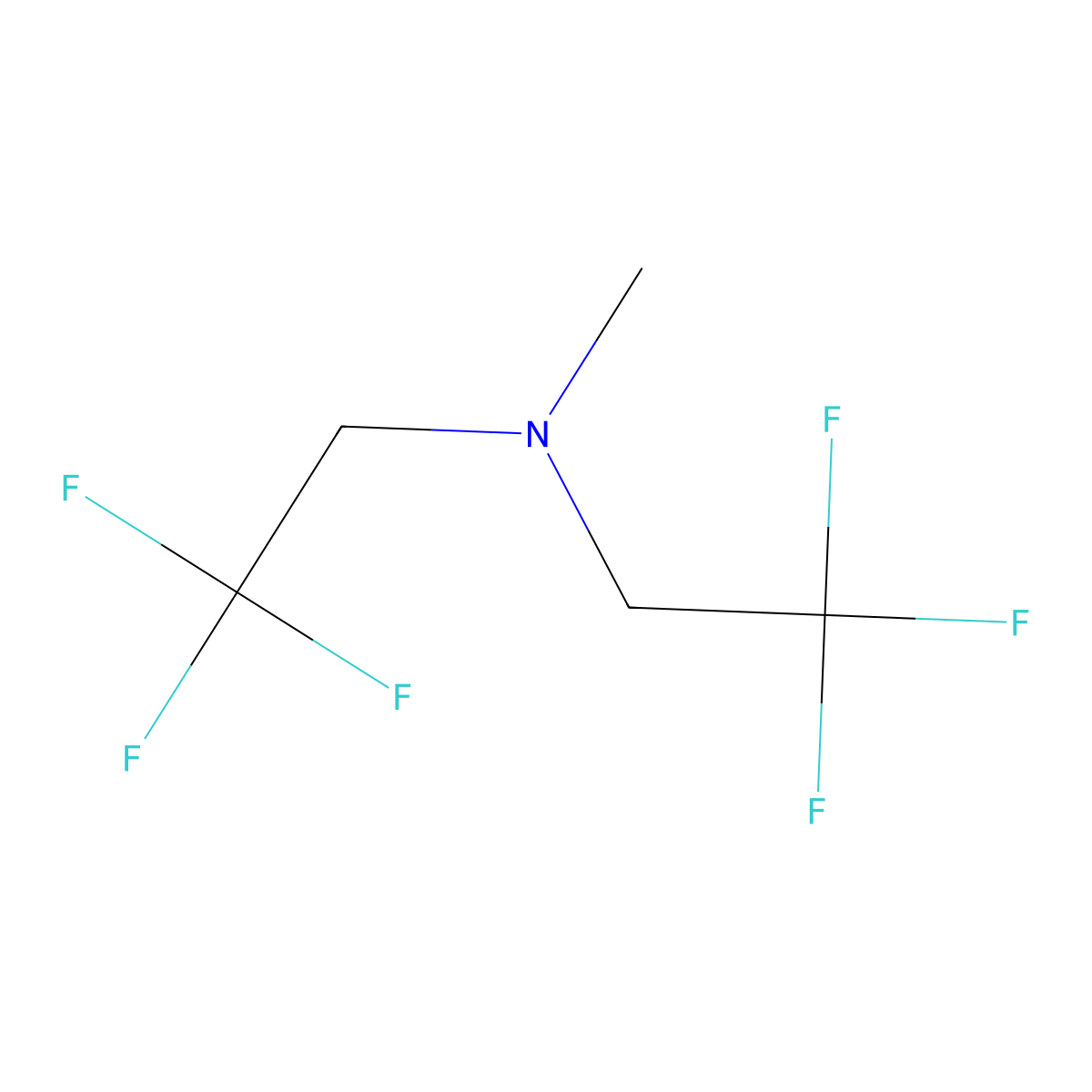 Methyl bis(2,2,2-trifluoroethyl)amine molecular structure, CAS 111016-65-0