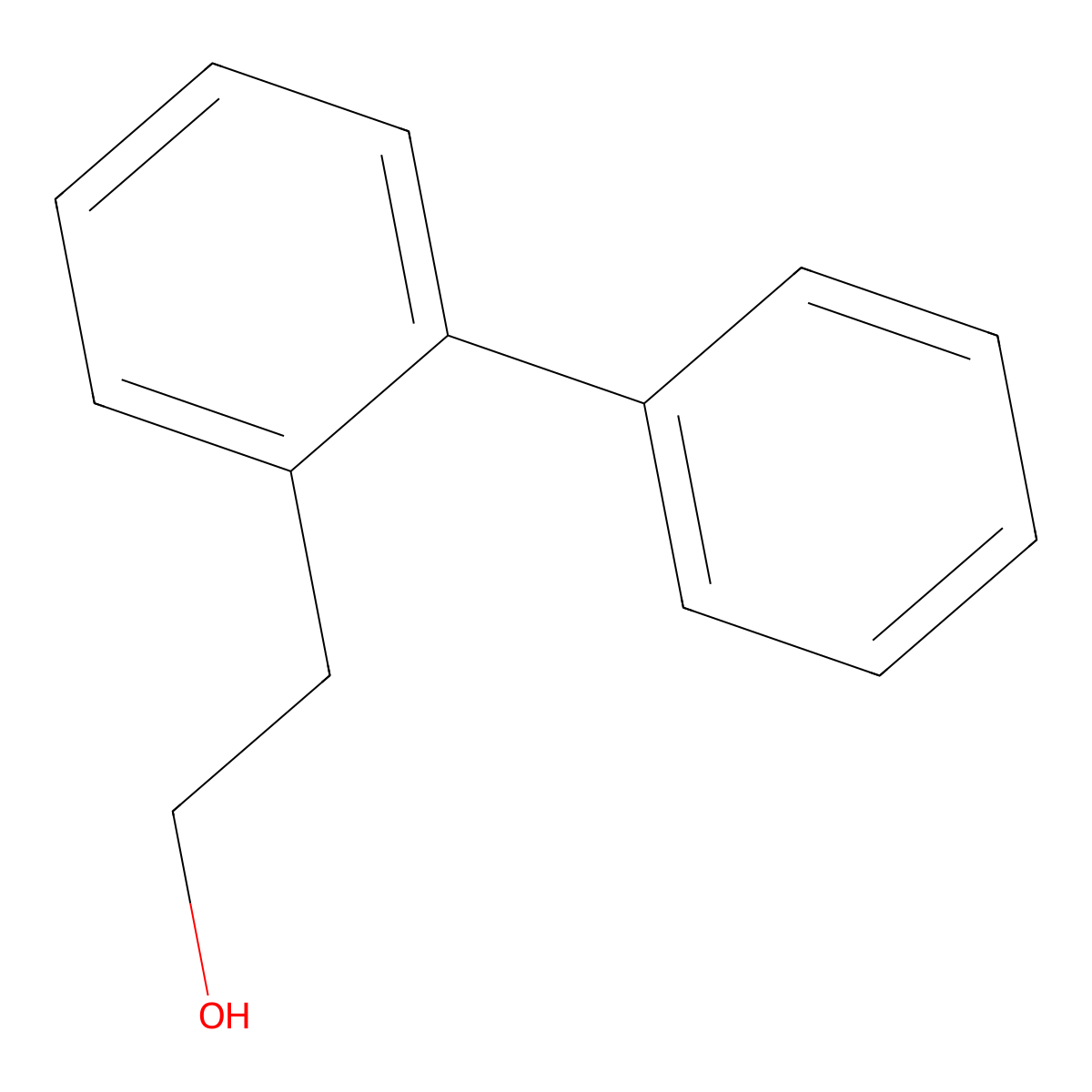 [1,1'-Biphenyl]-2-ethanol molecular structure, CAS 111033-77-3