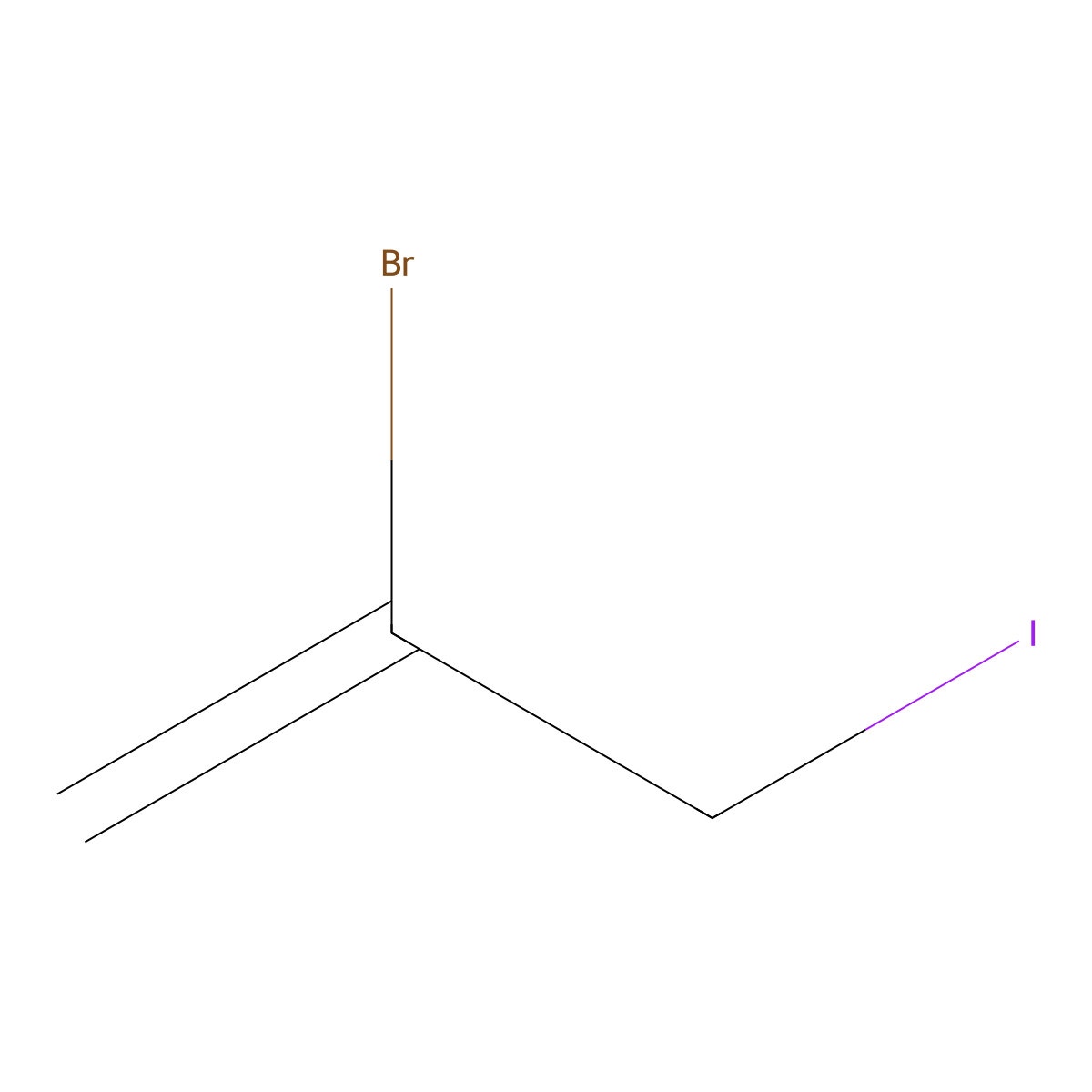 2-Bromo-3-iodoprop-1-ene molecular structure, CAS 111036-04-5