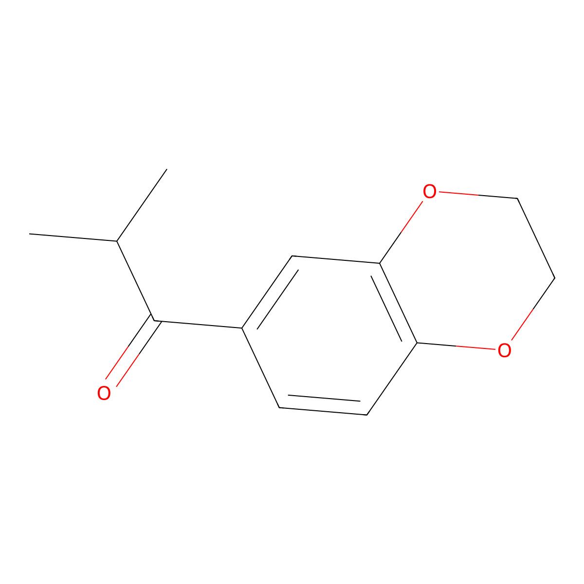 1-(2,3-Dihydrobenzo[b][1,4]dioxin-6-yl)-2-methylpropan-1-one molecular structure, CAS 111038-90-5