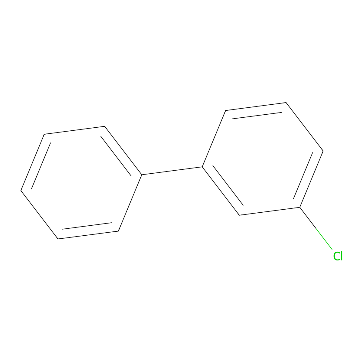 3-Chlorobiphenyl molecular structure, CAS 11104-28-2