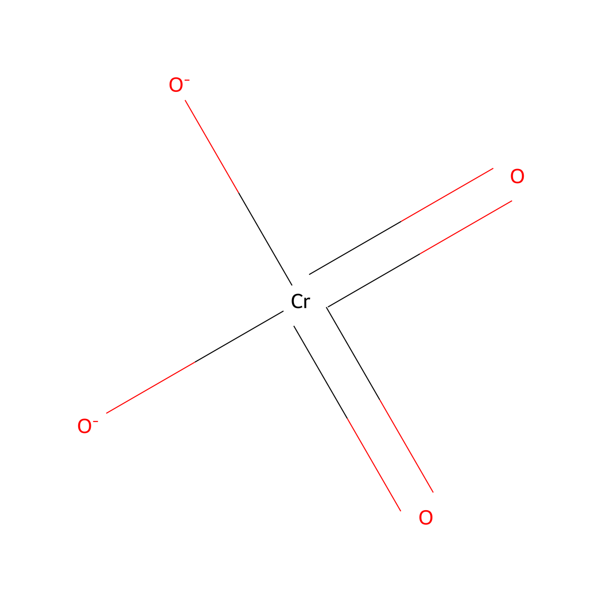 Chromate molecular structure, CAS 11104-59-9