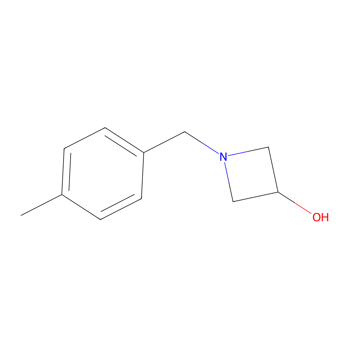 1-(4-Methylbenzyl)azetidin-3-ol molecular structure, CAS 111043-51-7