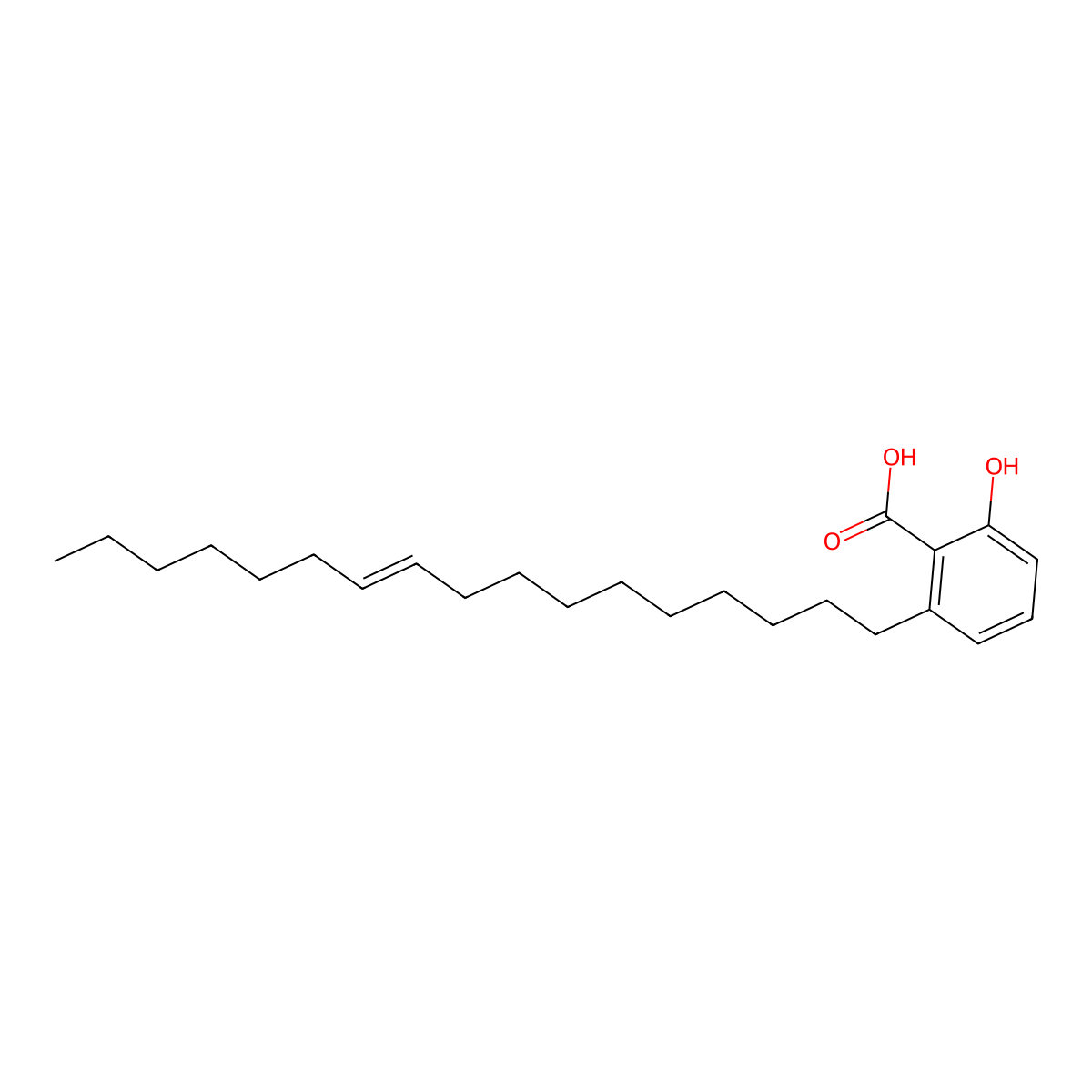 Ginkgolic acid II molecular structure, CAS 111047-30-4