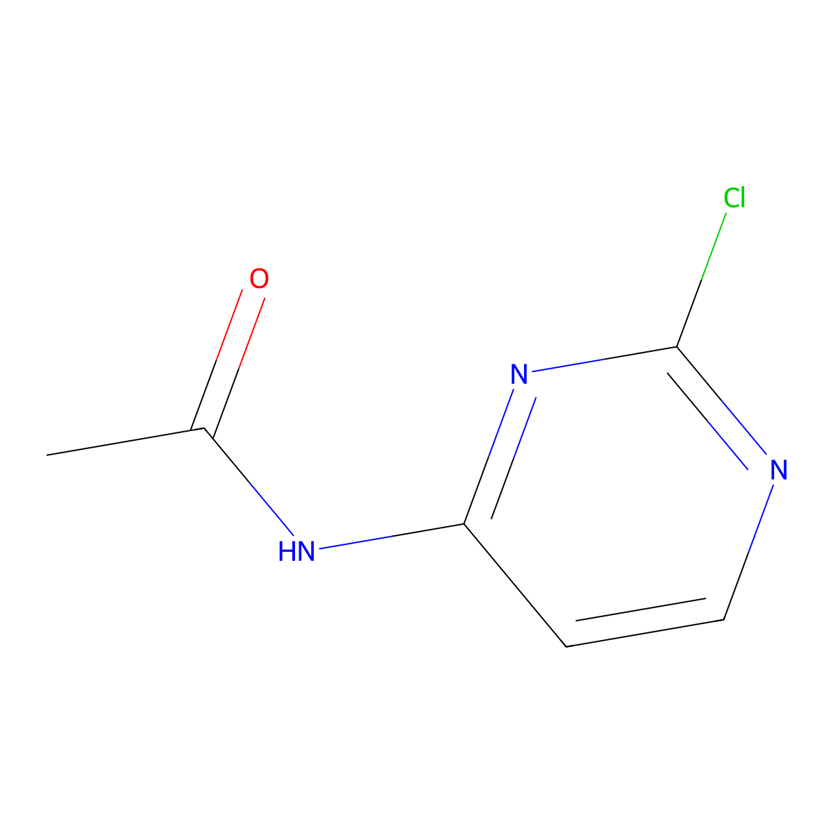 N-(2-chloropyrimidin-4-yl)acetamide molecular structure, CAS 111049-96-8