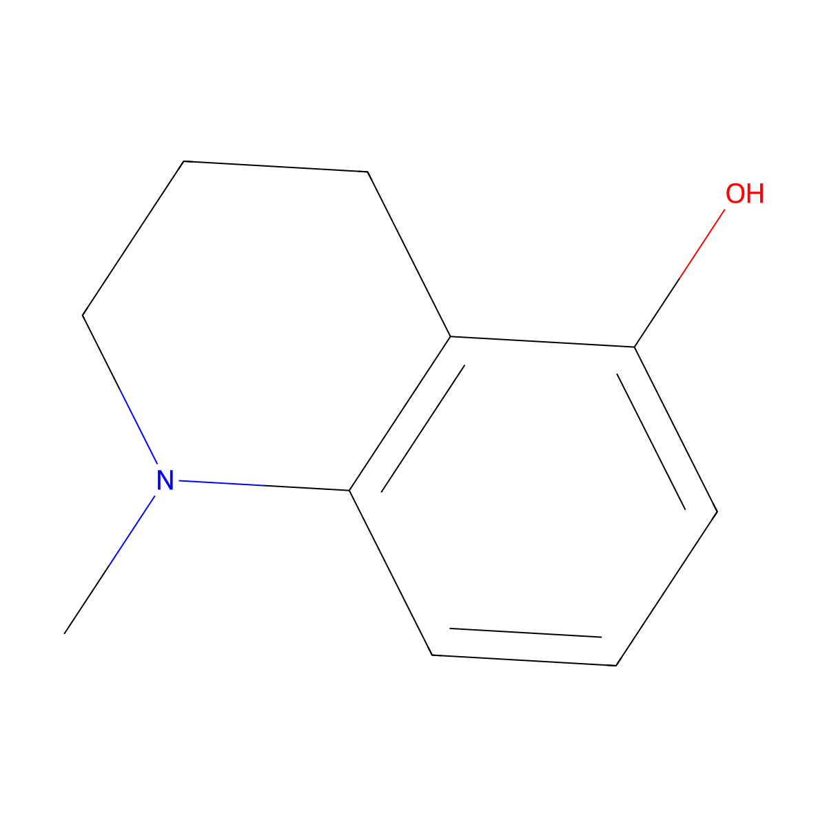 1-Methyl-1,2,3,4-tetrahydroquinolin-5-ol molecular structure, CAS 111052-00-7
