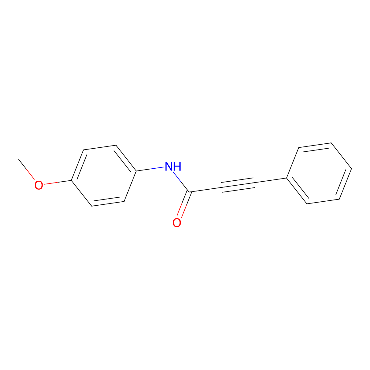N-(4-methoxyphenyl)-3-phenylprop-2-ynamide molecular structure, CAS 111054-32-1