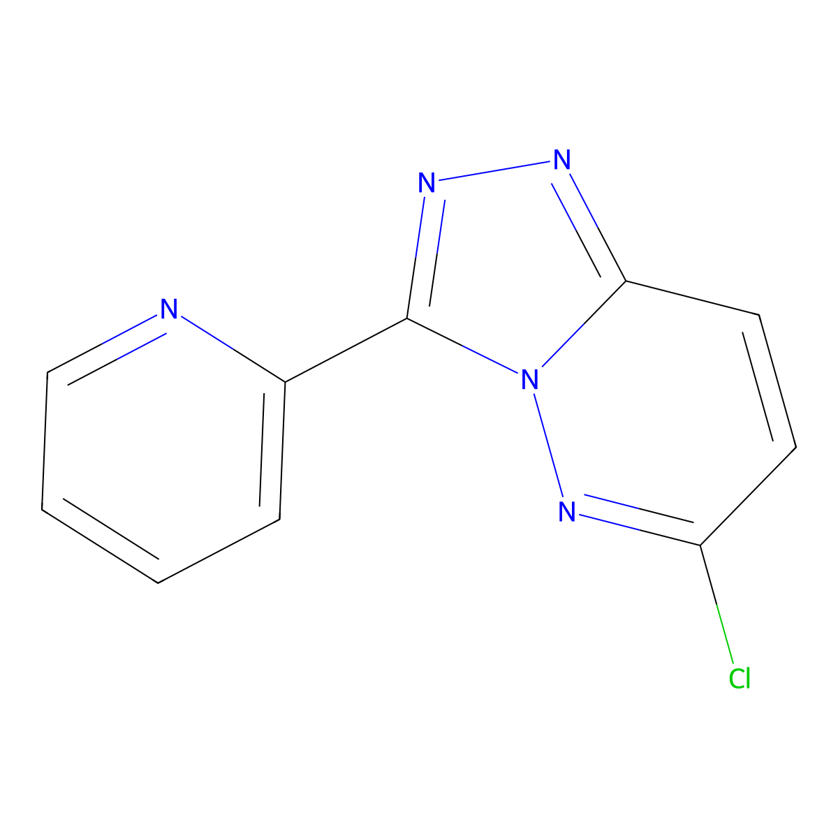 2-{6-Chloro-[1,2,4]triazolo[4,3-b]pyridazin-3-yl}pyridine molecular structure, CAS 1110542-95-4