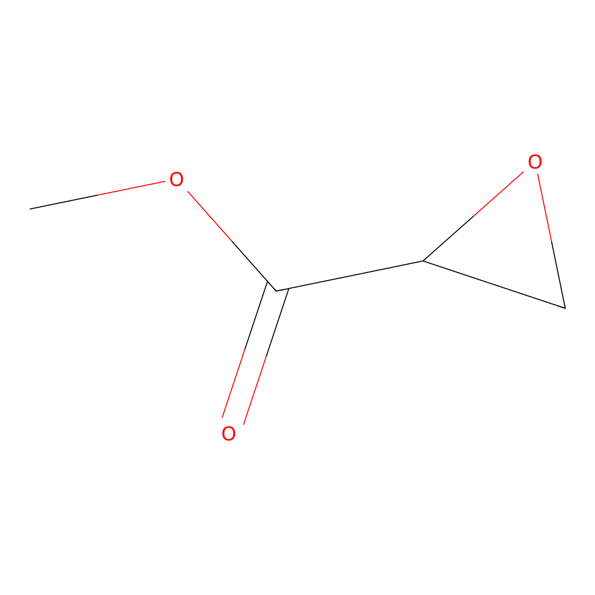 Methyl (2R)-2-oxiranecarboxylate molecular structure, CAS 111058-32-3