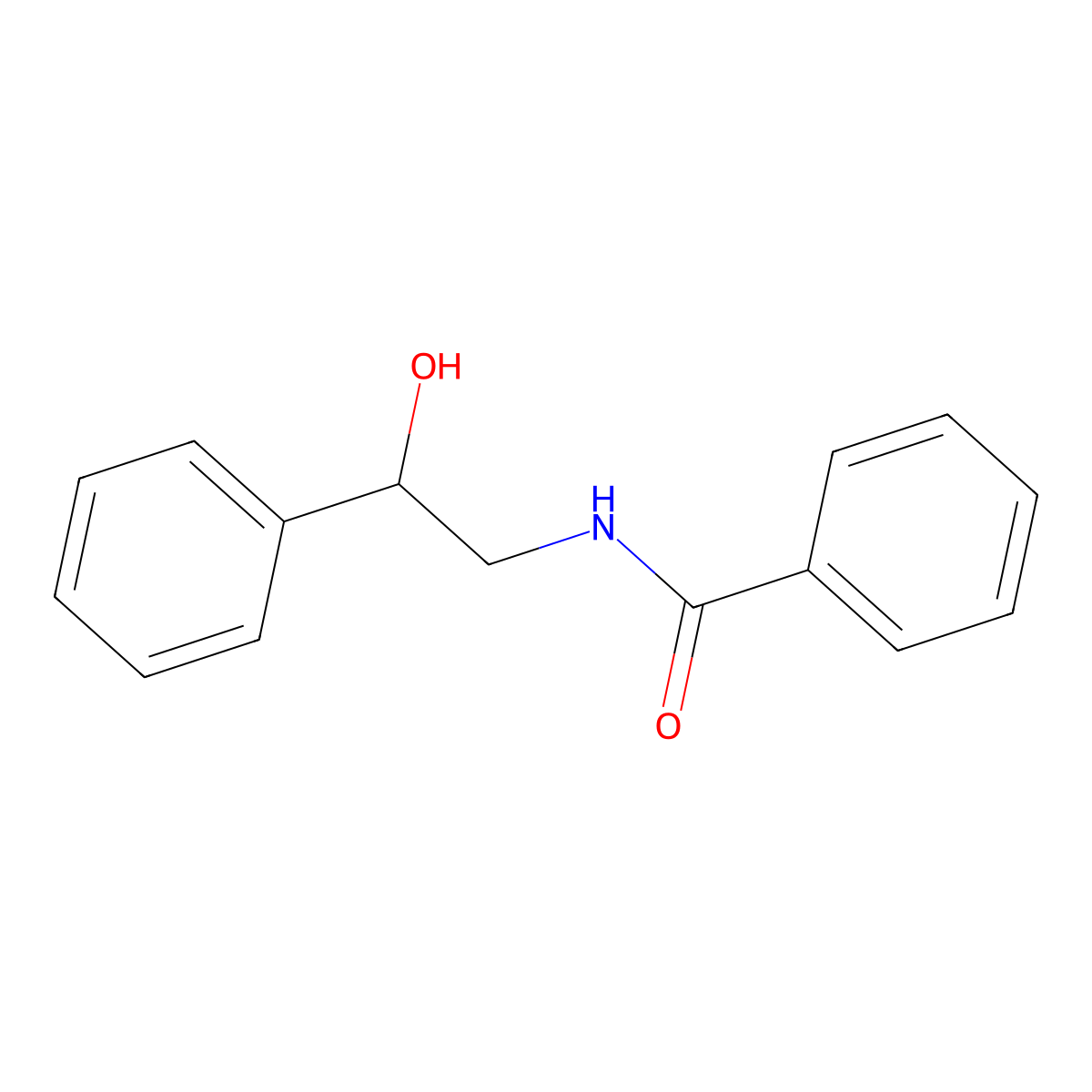 N-[(2R)-2-hydroxy-2-phenylethyl]benzamide molecular structure, CAS 111059-46-2