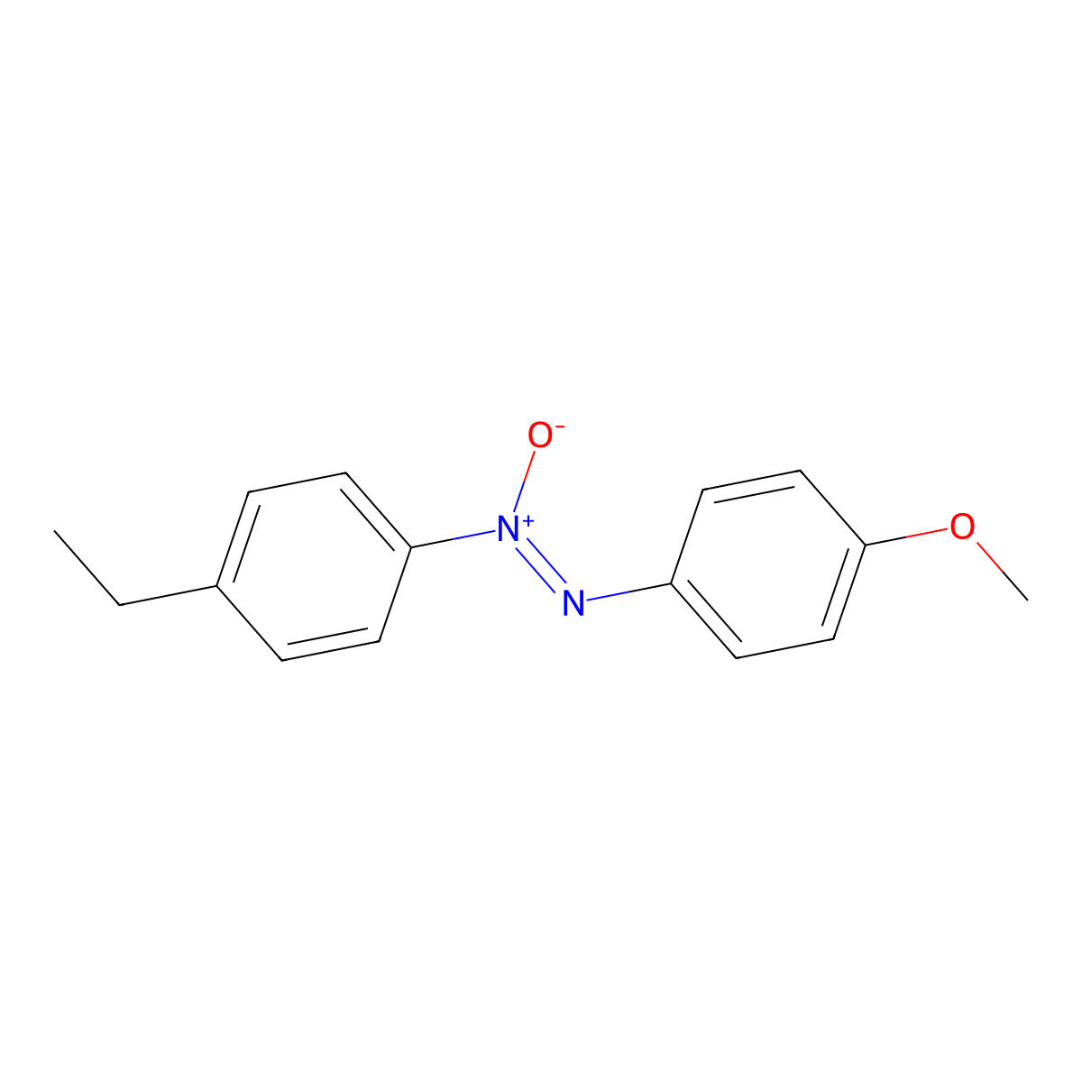 Diazene, 1-(4-ethylphenyl)-2-(4-methoxyphenyl)-, monooxide molecular structure, CAS 11106-47-1