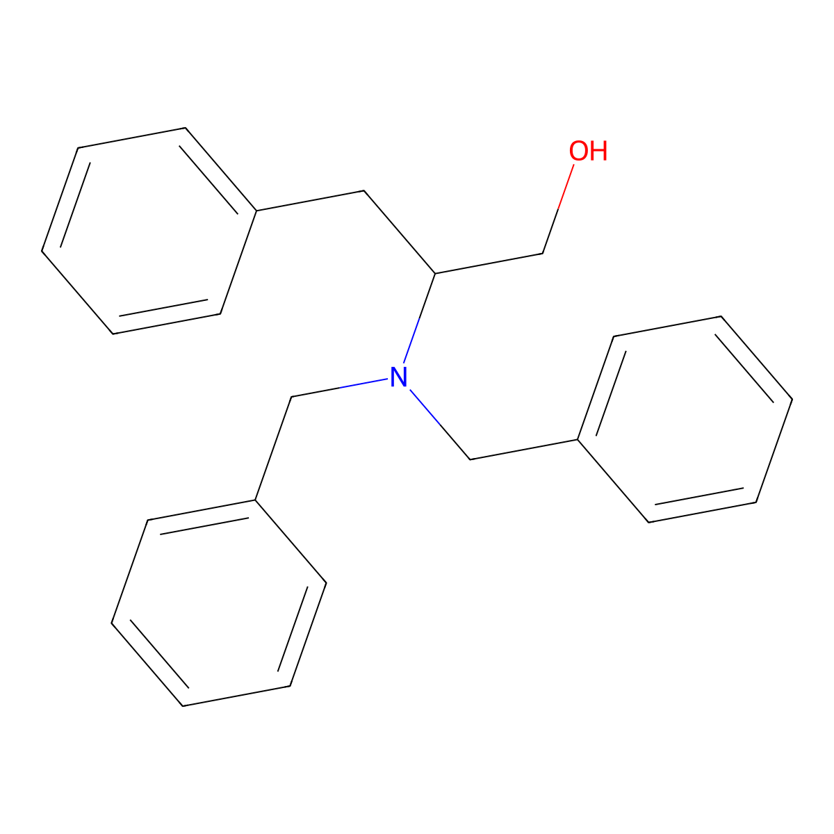 (S)-(+)-2-(Dibenzylamino)-3-phenyl-1-propanol molecular structure, CAS 111060-52-7