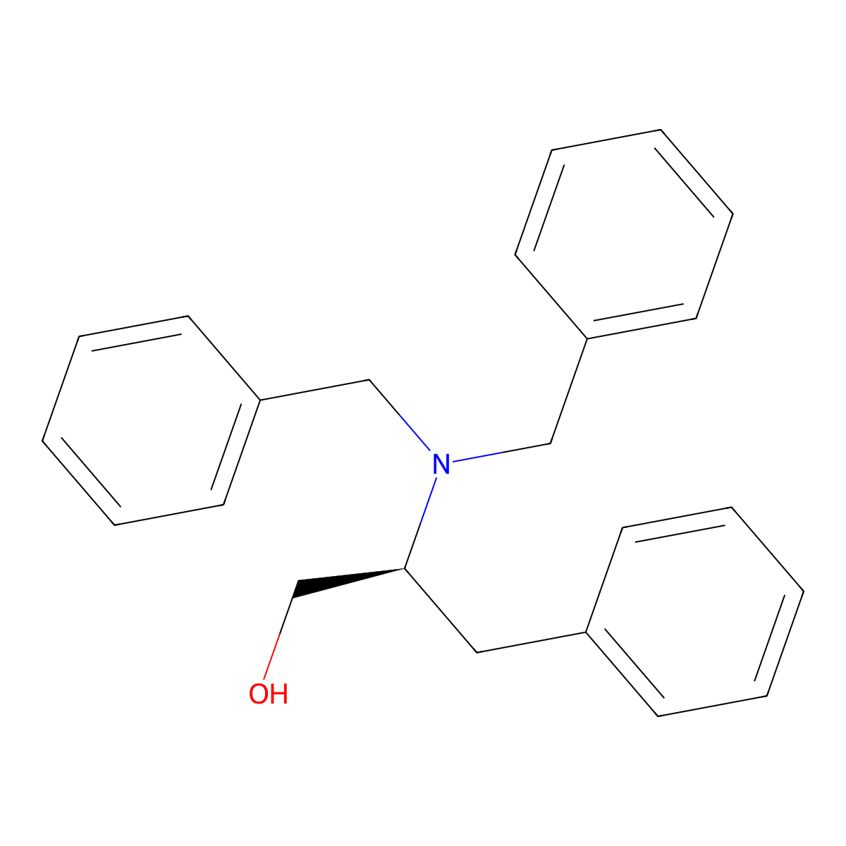 (S)-(+)-2-(Dibenzylamino)-3-phenyl-1-propanol molecular structure, CAS 111060-52-7