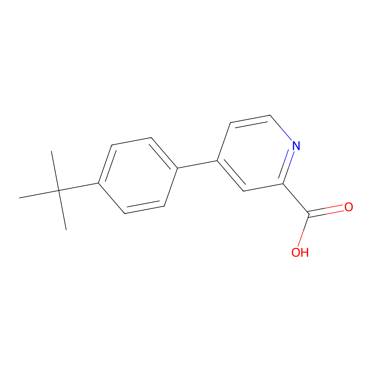 4-(4-t-Butylphenyl)picolinic acid molecular structure, CAS 1110656-49-9