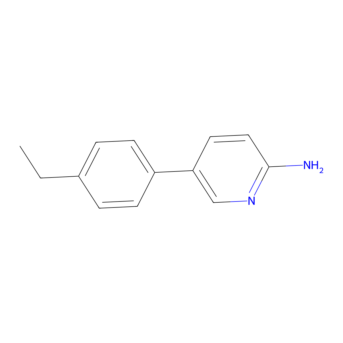 5-(4-Ethylphenyl)pyridin-2-amine molecular structure, CAS 1110657-03-8