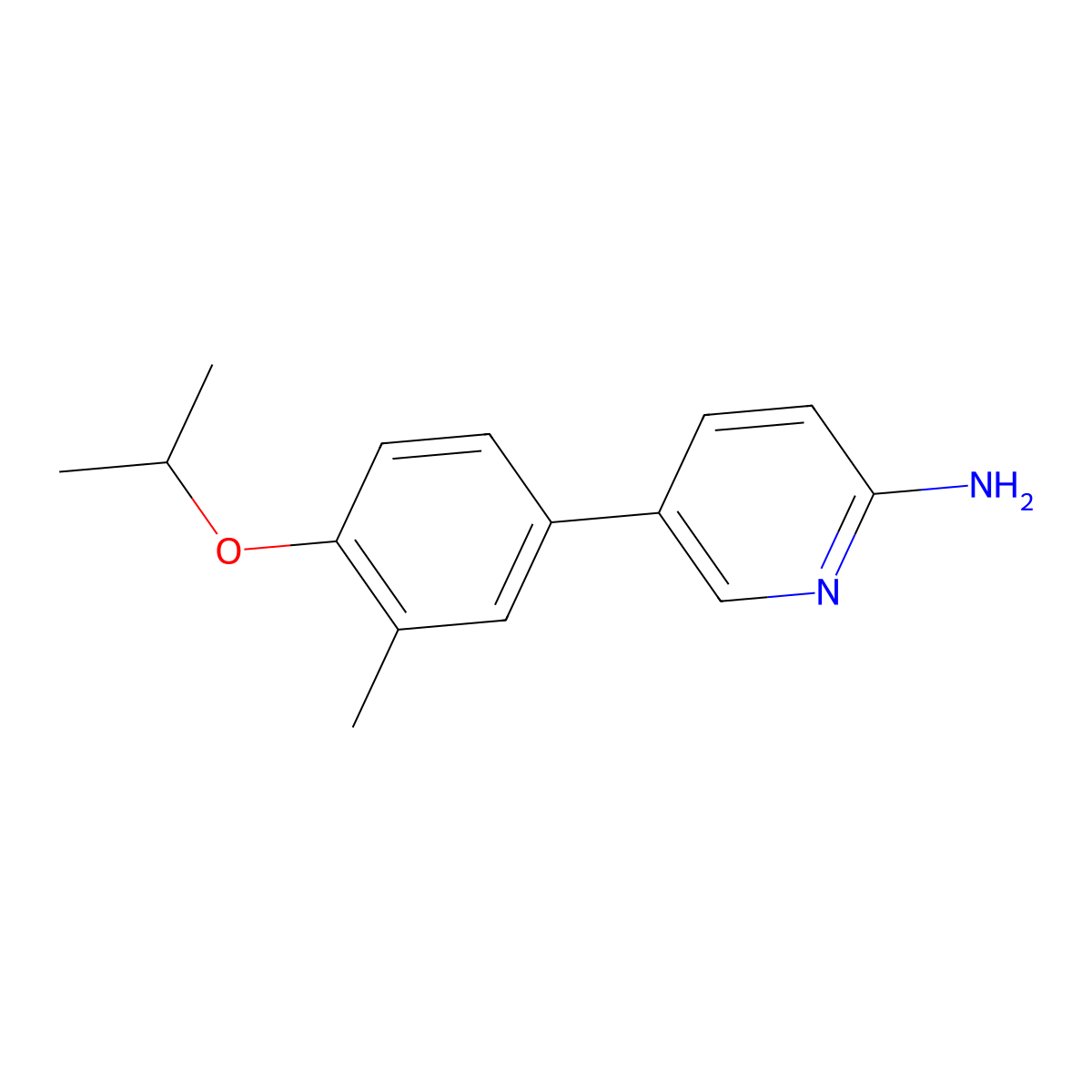 5-[3-Methyl-4-(1-methylethoxy)phenyl]-2-pyridinamine molecular structure, CAS 1110657-10-7