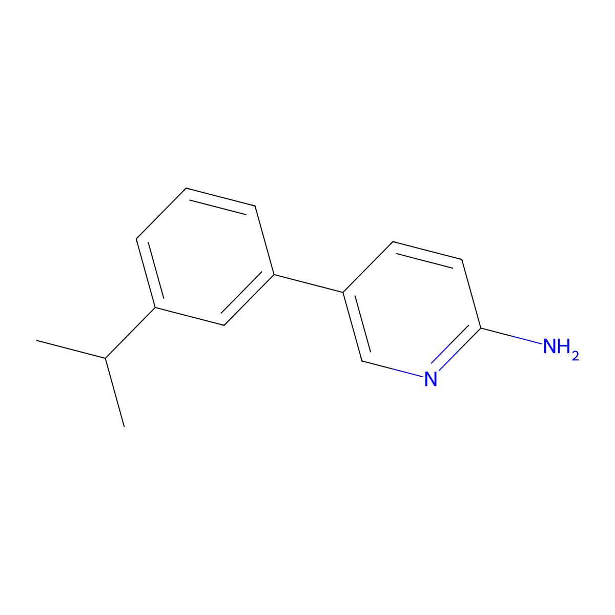 5-(3-Isopropylphenyl)pyridin-2-amine molecular structure, CAS 1110657-26-5