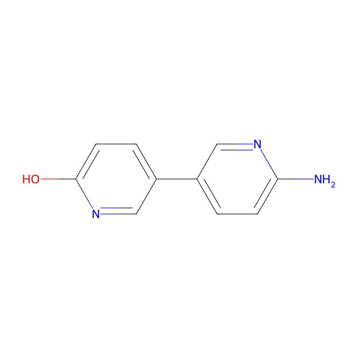 2-Hydroxy-5-(2-amino-5-pyridyl)pyridine molecular structure, CAS 1110657-41-4