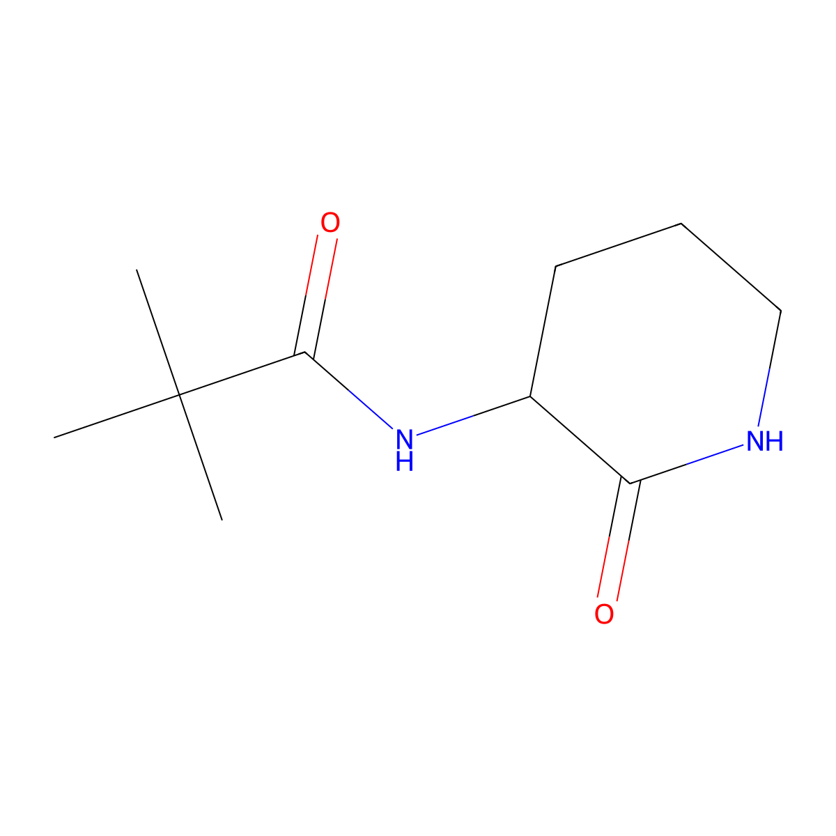N-(2-oxopiperidin-3-yl)pivalaMide molecular structure, CAS 1110662-33-3