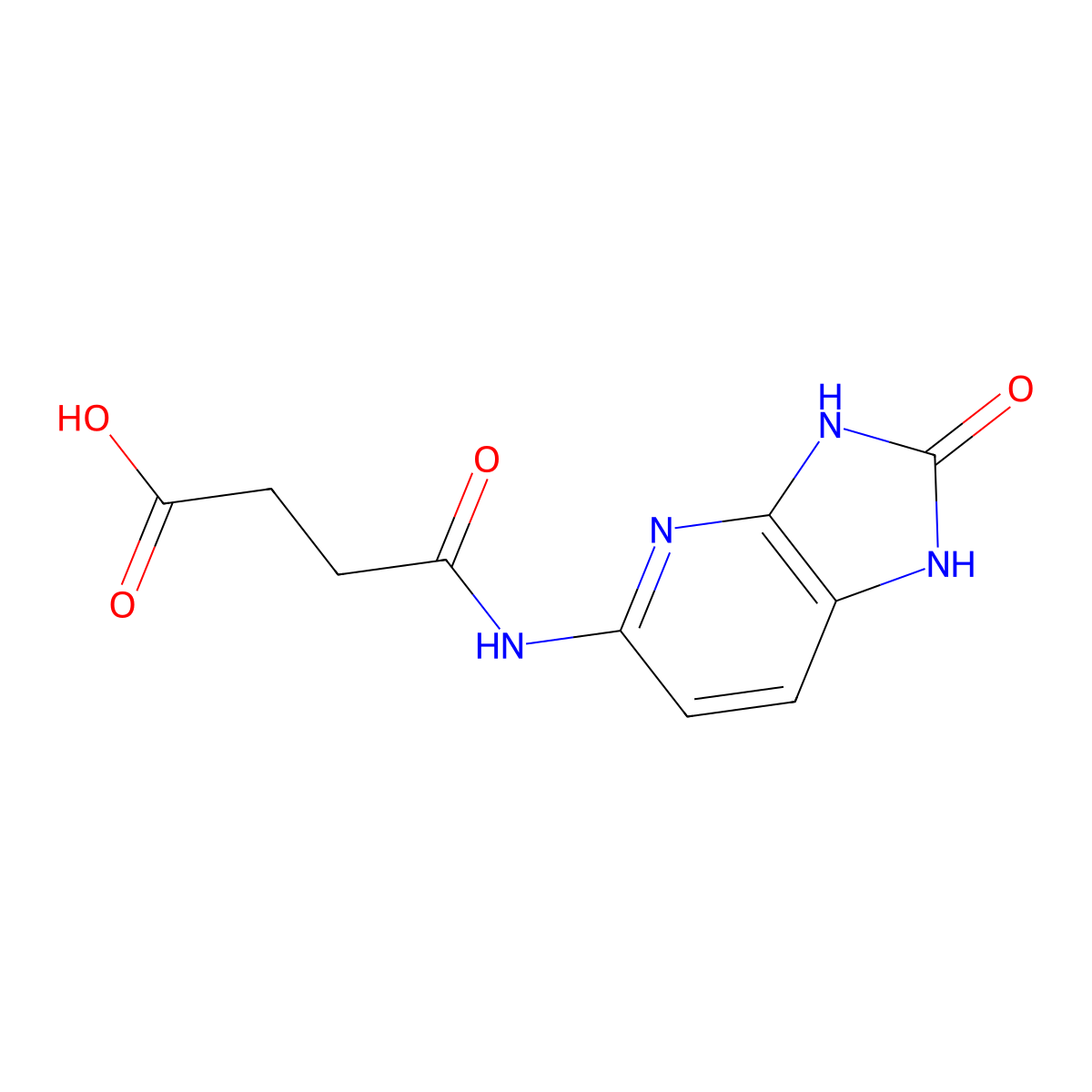 3-({2-oxo-1H,2H,3H-imidazo[4,5-b]pyridin-5-yl}carbamoyl)propanoic acid molecular structure, CAS 1110717-63-9