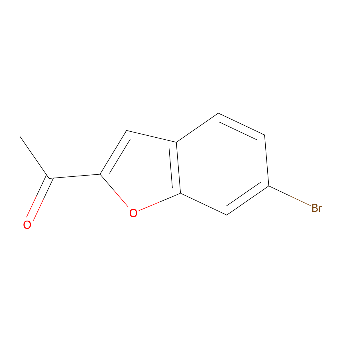 1-(6-Bromobenzofuran-2-YL)ethanone molecular structure, CAS 1110717-68-4