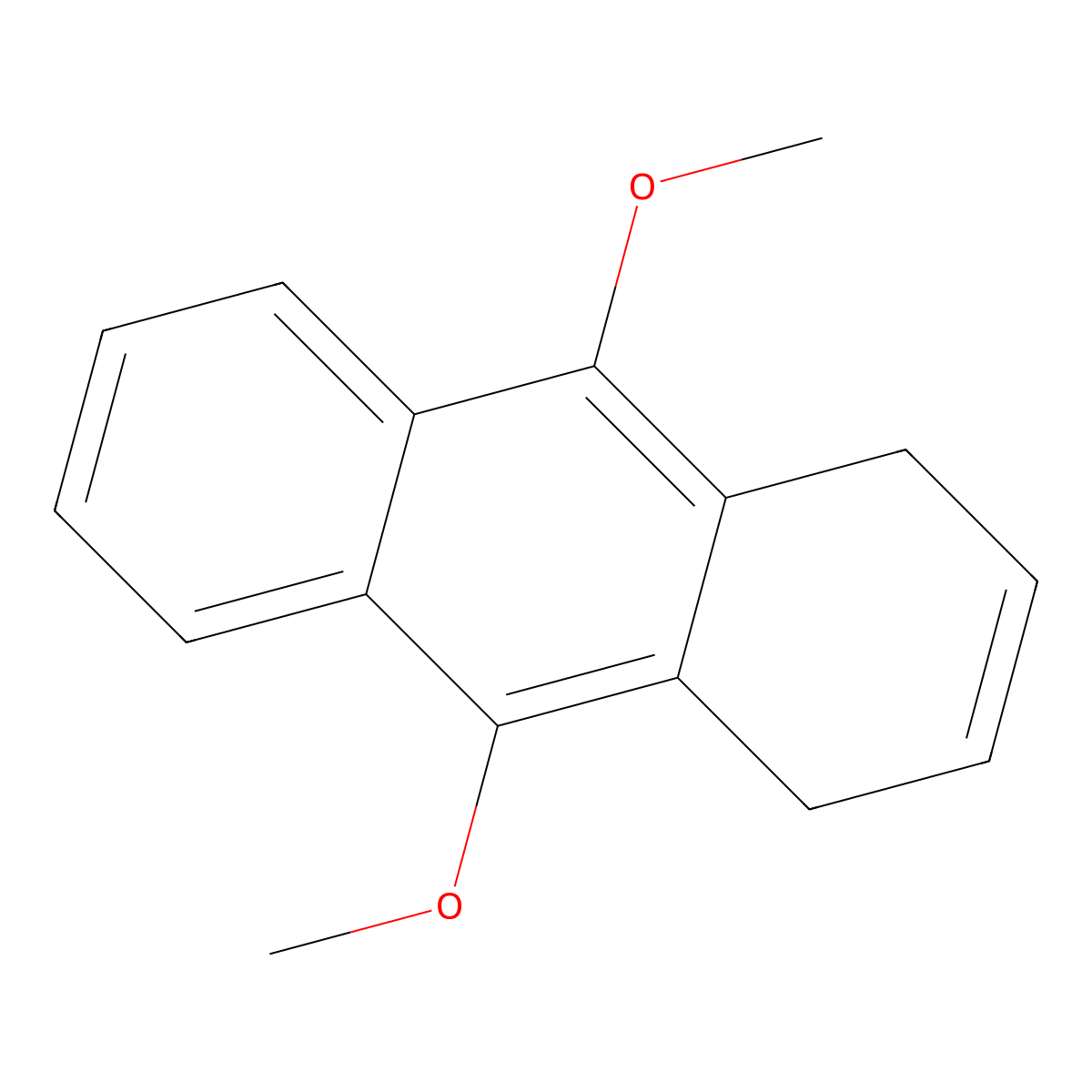 9,10-Dimethoxy-1,4-dihydroanthracene molecular structure, CAS 111078-81-0