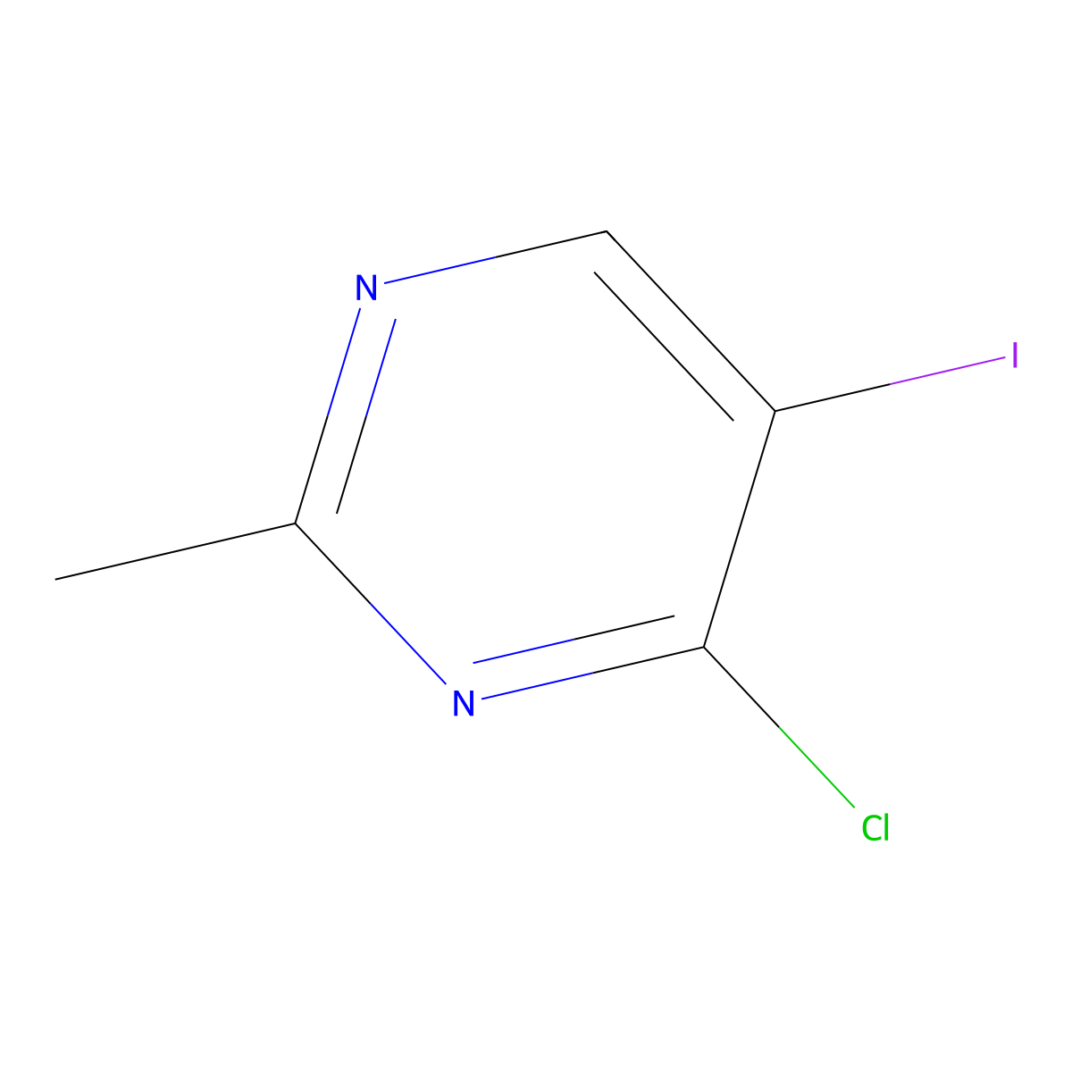 4-Chloro-5-iodo-2-methylpyrimidine molecular structure, CAS 111079-17-5