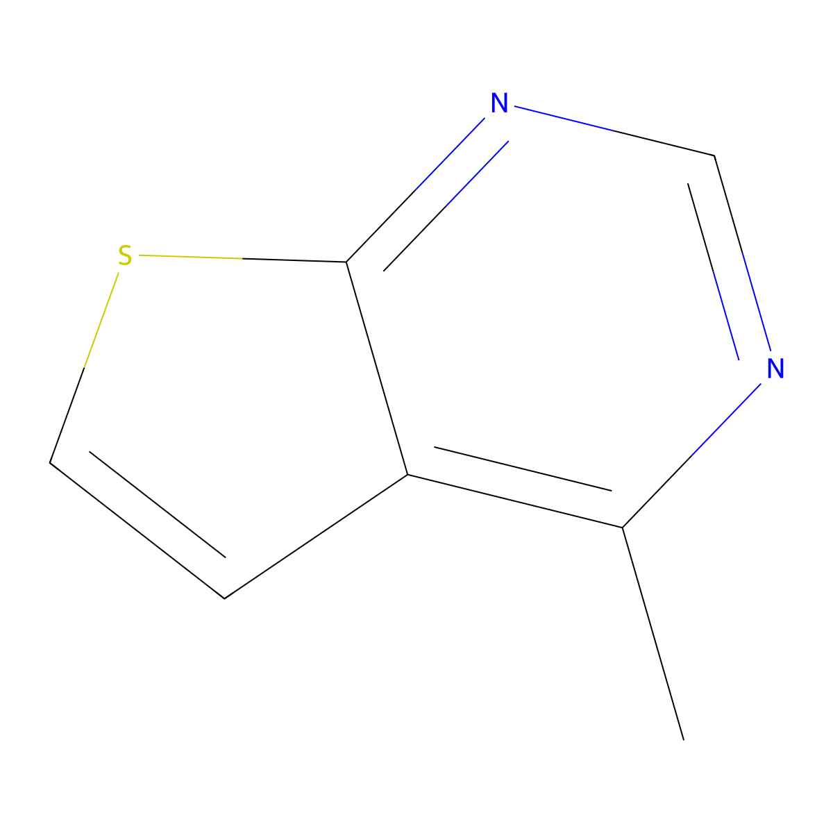 4-Methylthieno[2,3-d]pyrimidine molecular structure, CAS 111079-29-9