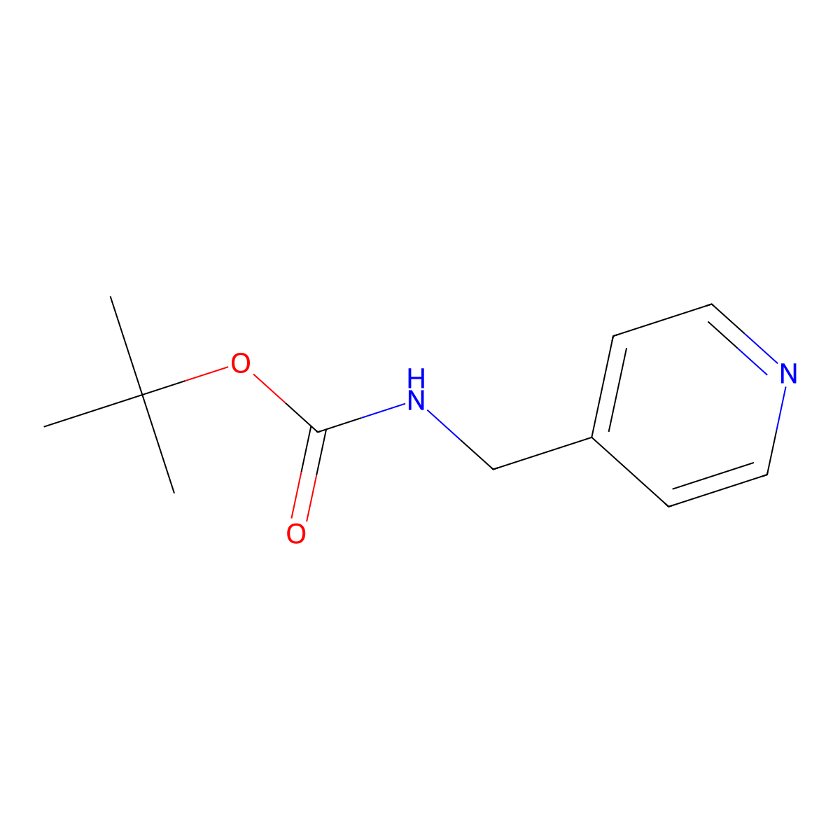 4-[(tert-Butoxycarbonylamino)methyl]pyridine molecular structure, CAS 111080-65-0