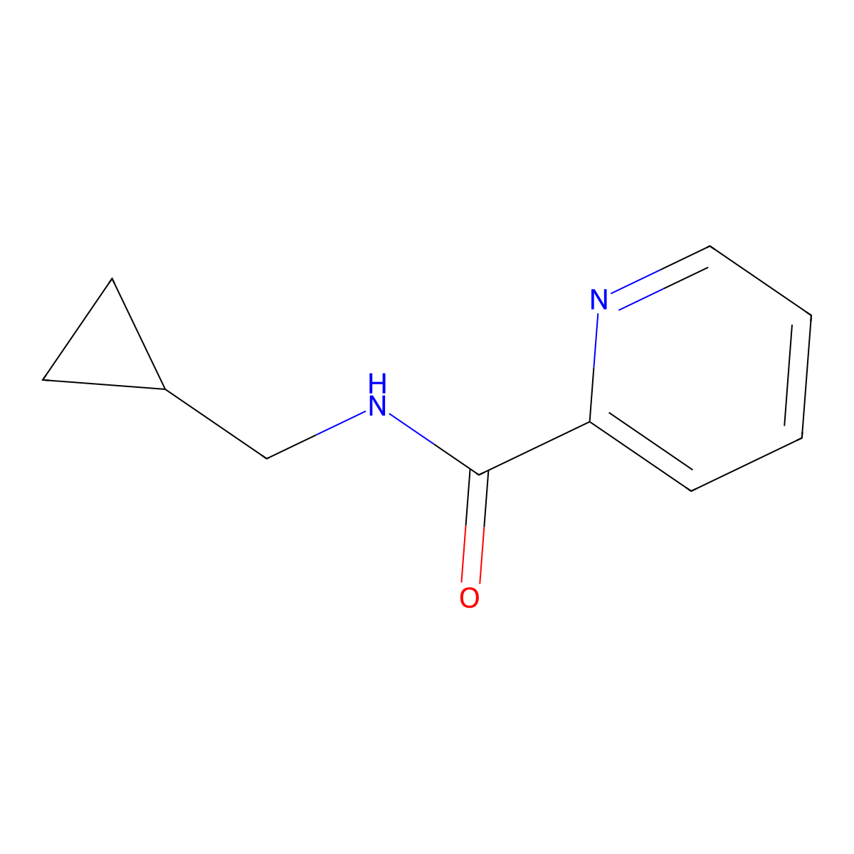 N-(cyclopropylmethyl)pyridine-2-carboxamide molecular structure, CAS 1110833-69-6