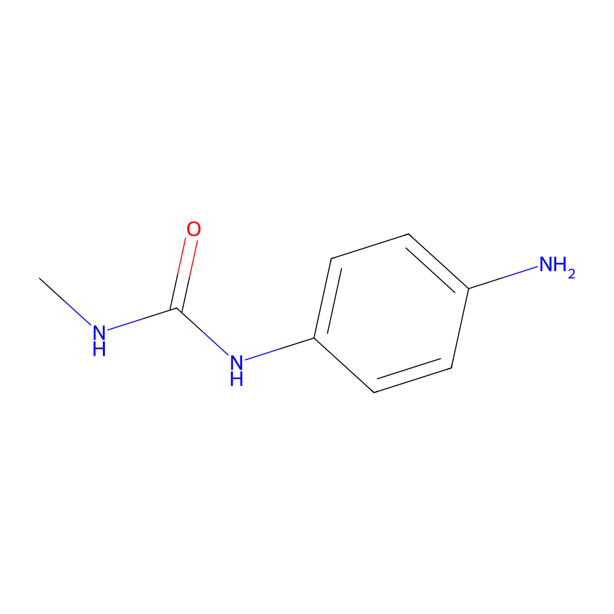 N-(4-aminophenyl)-N'-methylurea molecular structure, CAS 111087-13-9