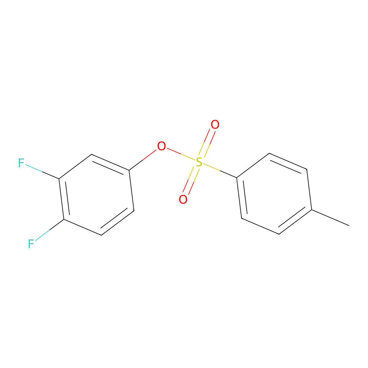 3,4-Difluorophenyl 4-methylbenzene-1-sulfonate molecular structure, CAS 1110925-51-3