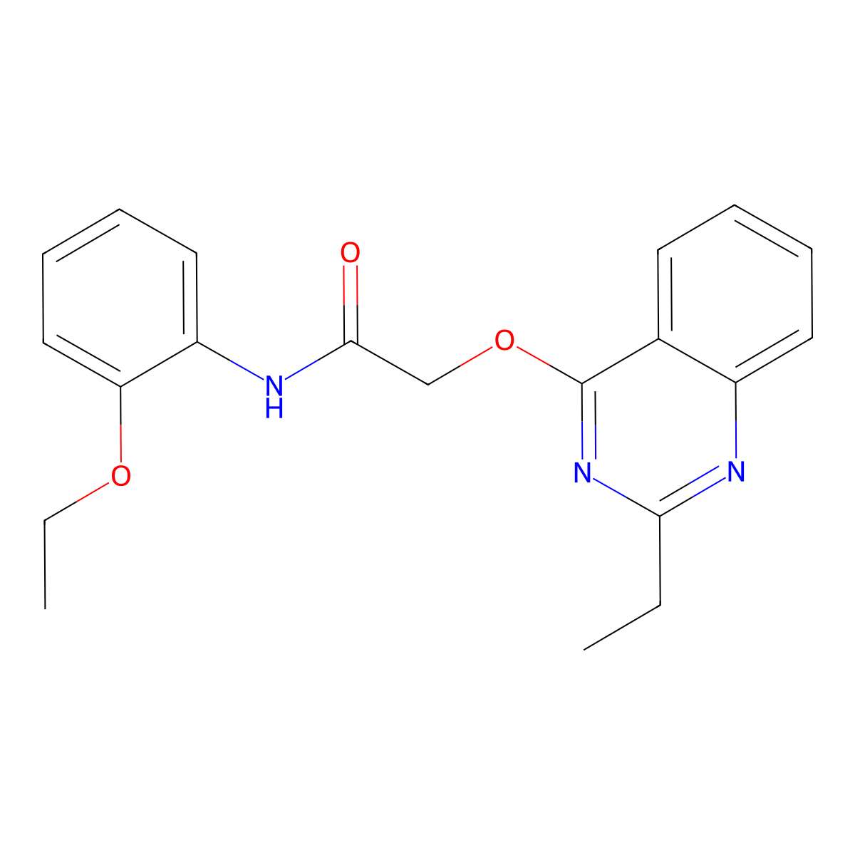N-(2-ethoxyphenyl)-2-[(2-ethylquinazolin-4-yl)oxy]acetamide molecular structure, CAS 1110962-14-5