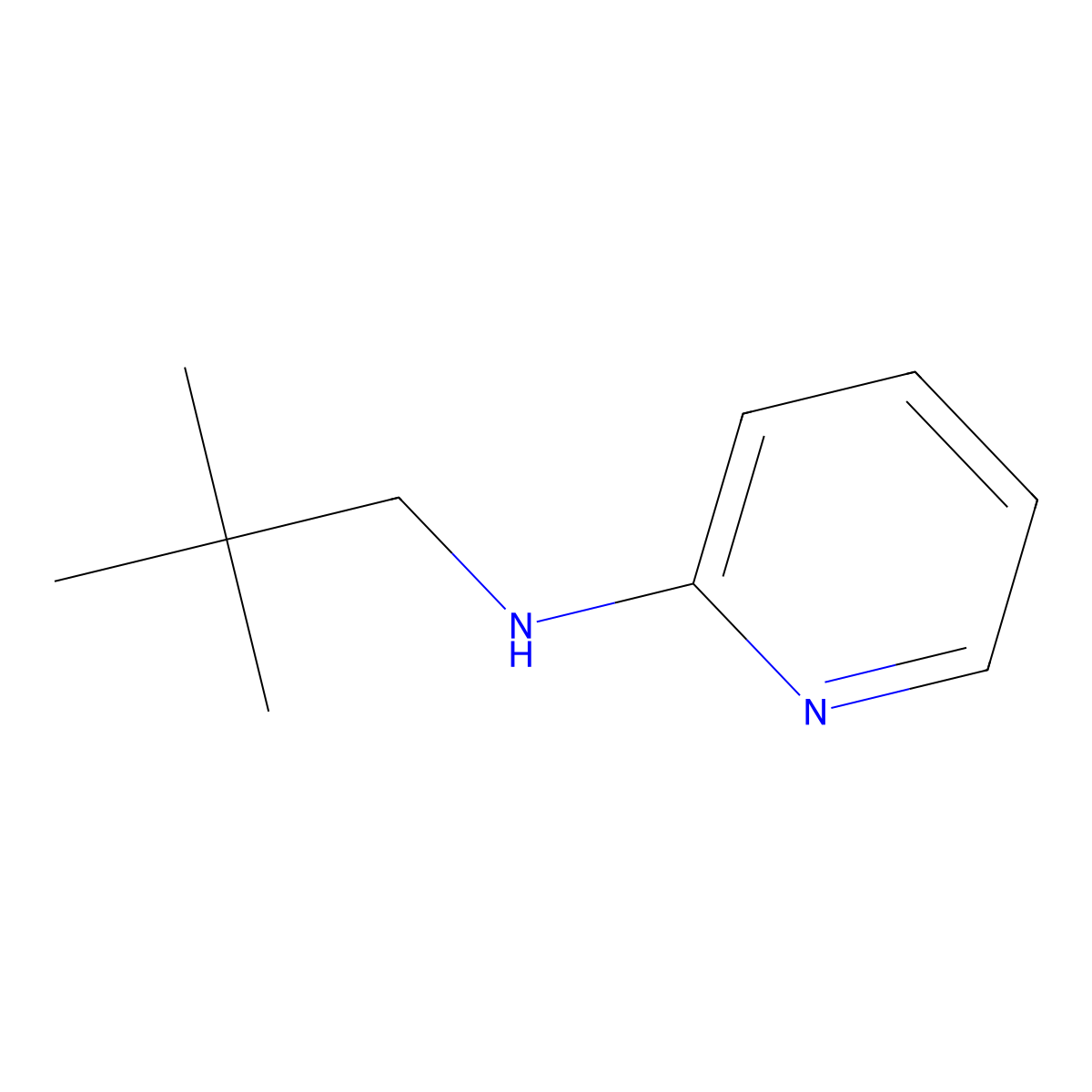 N-(2,2-dimethylpropyl)pyridin-2-amine molecular structure, CAS 111098-38-5