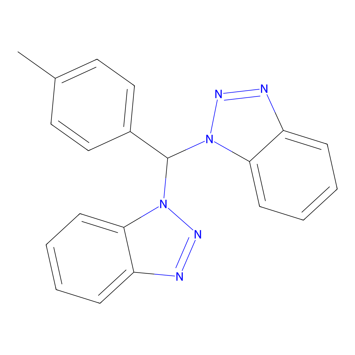 1-[1H-1,2,3-Benzotriazol-1-yl(4-methylphenyl)methyl]-1H-1,2,3-benzotriazole molecular structure, CAS 111098-80-7