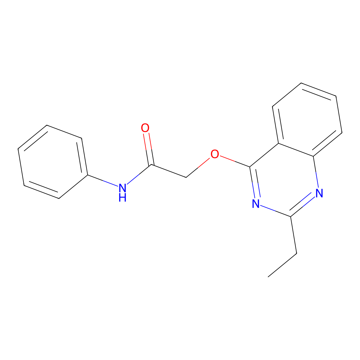 2-((2-ethylquinazolin-4-yl)oxy)-N-phenylacetamide molecular structure, CAS 1111020-70-2