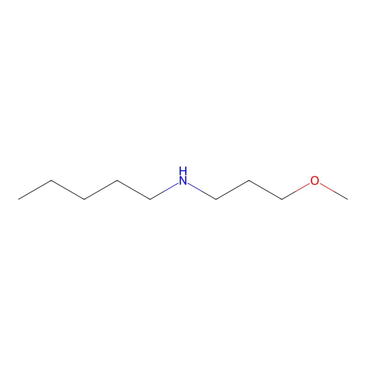 N-(3-Methoxypropyl)pentan-1-amine molecular structure, CAS 111106-31-1