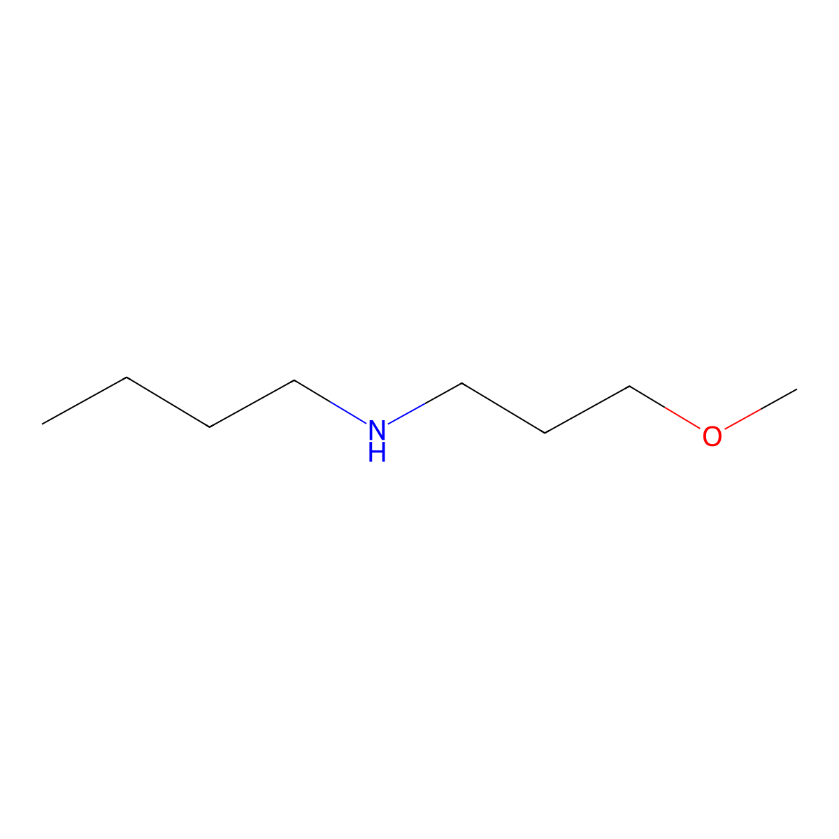 Butyl(3-methoxypropyl)amine molecular structure, CAS 111106-37-7