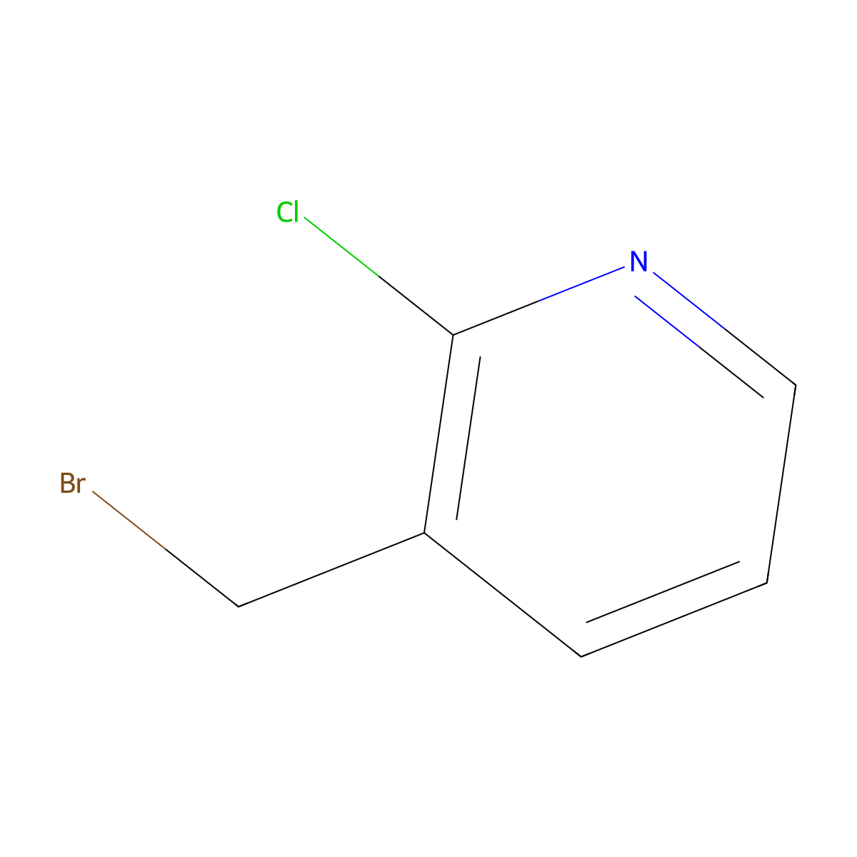 3-(Bromomethyl)-2-chloropyridine molecular structure, CAS 111108-72-6
