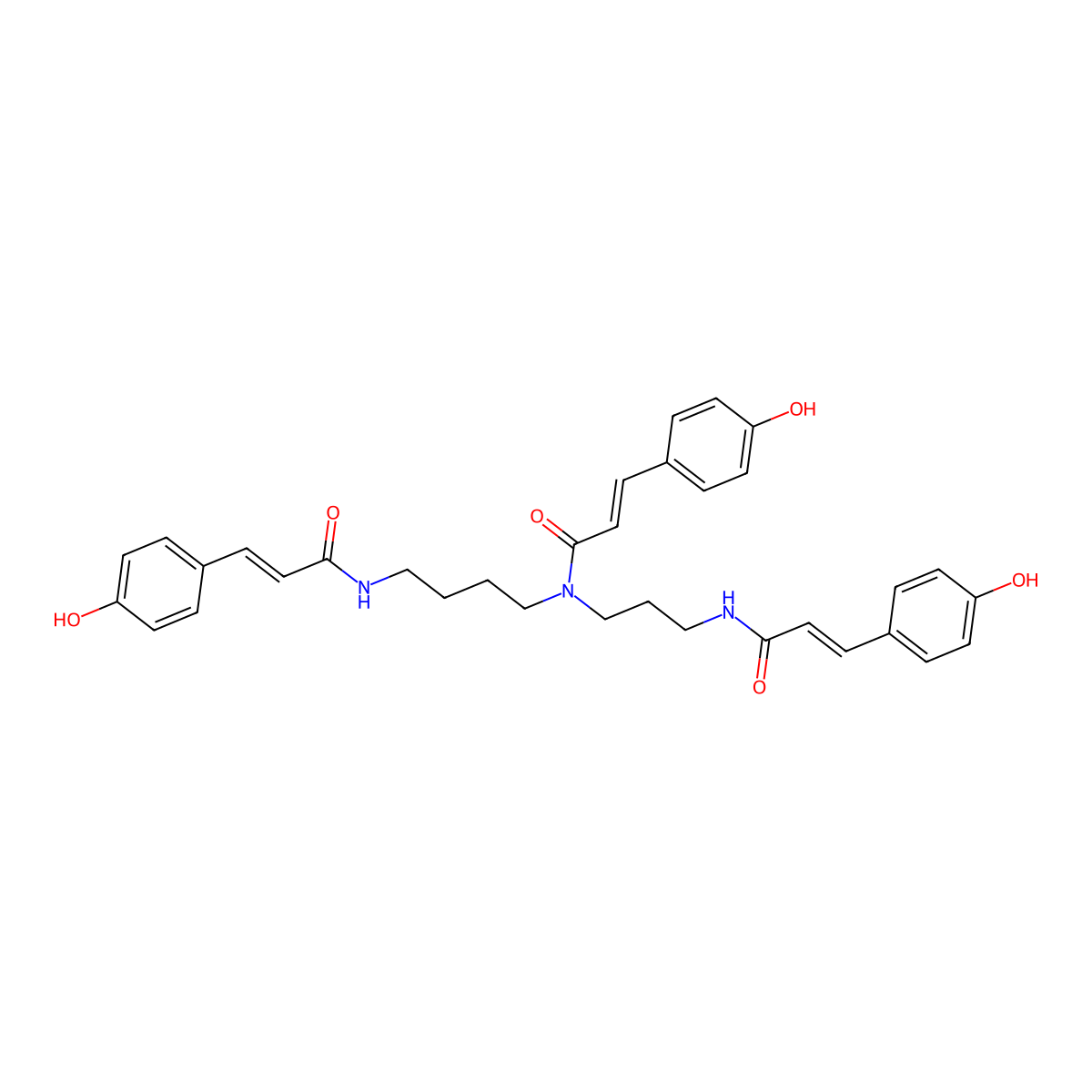 Safflospermidine A molecular structure, CAS 1111082-13-3