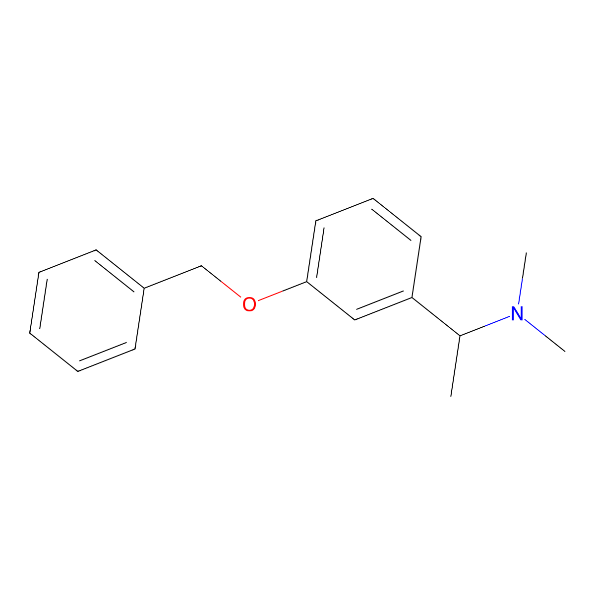 N-[1-(3'-Benzyloxyphenyl)ethyl]-N,N-dimethylamine molecular structure, CAS 1111083-50-1