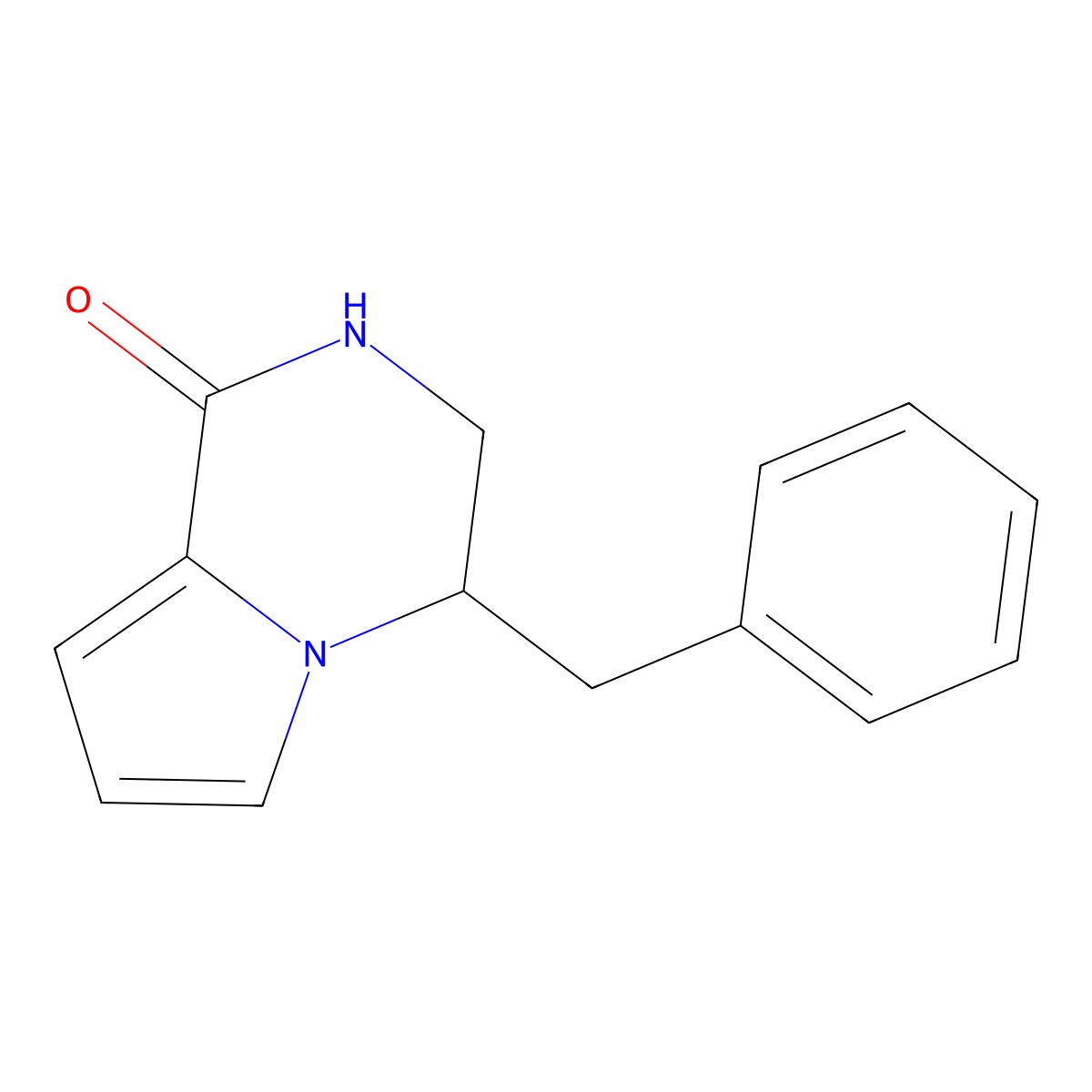 4-Benzyl-3,4-dihydropyrrolo[1,2-a]pyrazin-1(2H)-one molecular structure, CAS 1111085-32-5