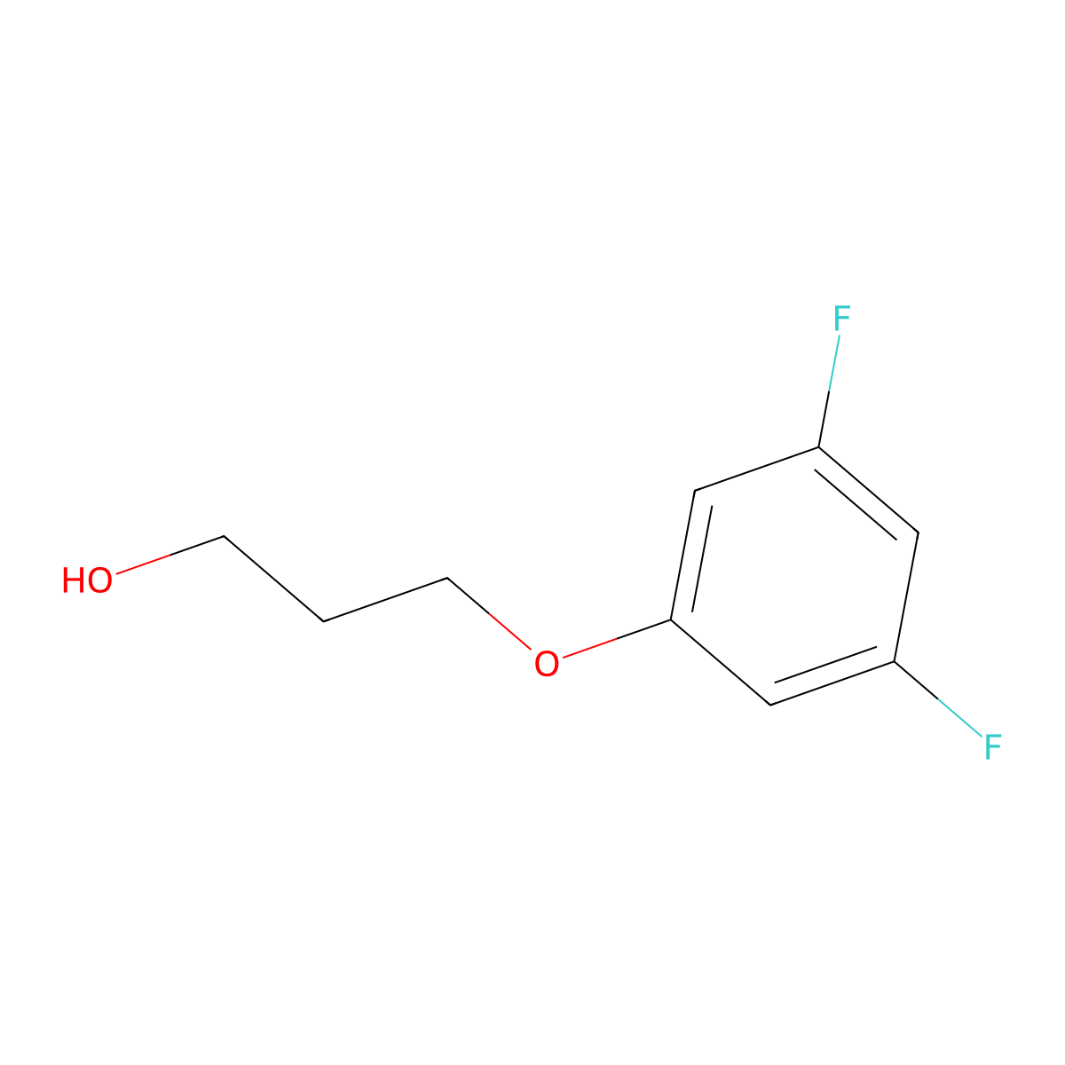3-(3,5-Difluorophenoxy)propan-1-ol molecular structure, CAS 1111086-20-4