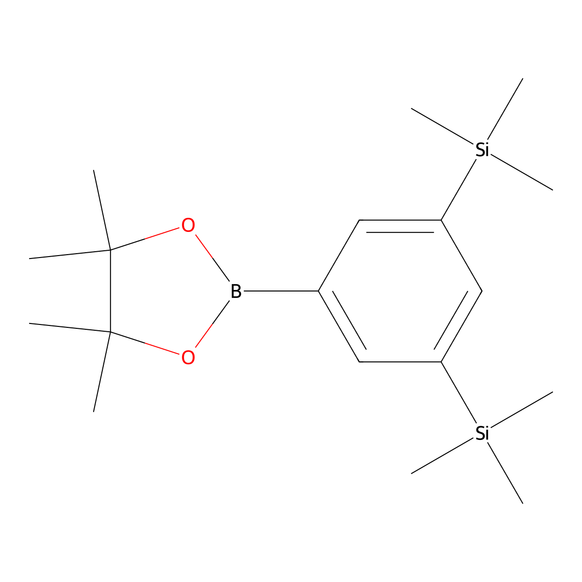 3,5-Bis(trimethylsilyl)phenylboronic Acid Pinacol Ester molecular structure, CAS 1111096-37-7
