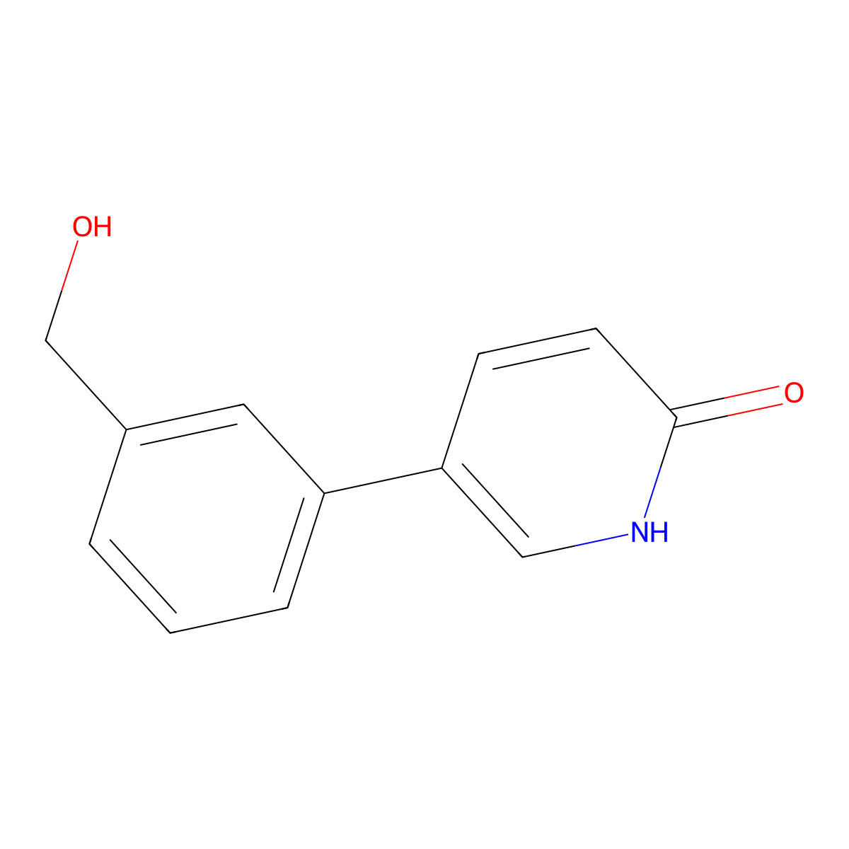 5-[3-(Hydroxymethyl)phenyl]pyridin-2-ol molecular structure, CAS 1111102-81-8