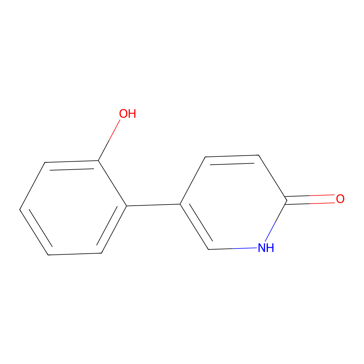 5-(2-Hydroxyphenyl)pyridin-2-ol molecular structure, CAS 1111102-89-6