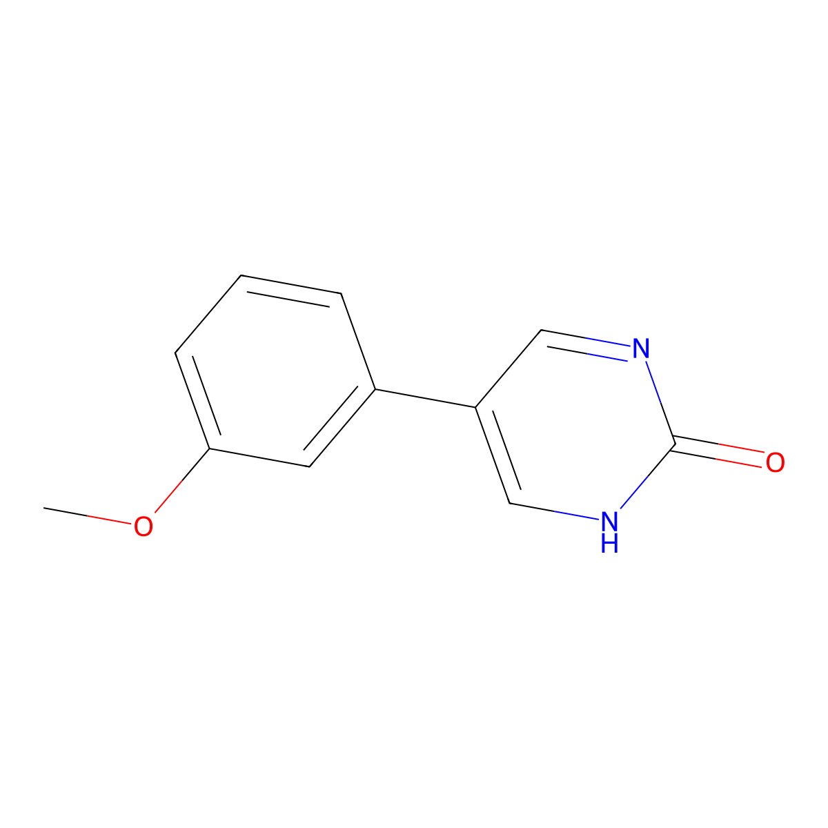 5-(3-Methoxyphenyl)pyrimidin-2-ol molecular structure, CAS 1111103-55-9