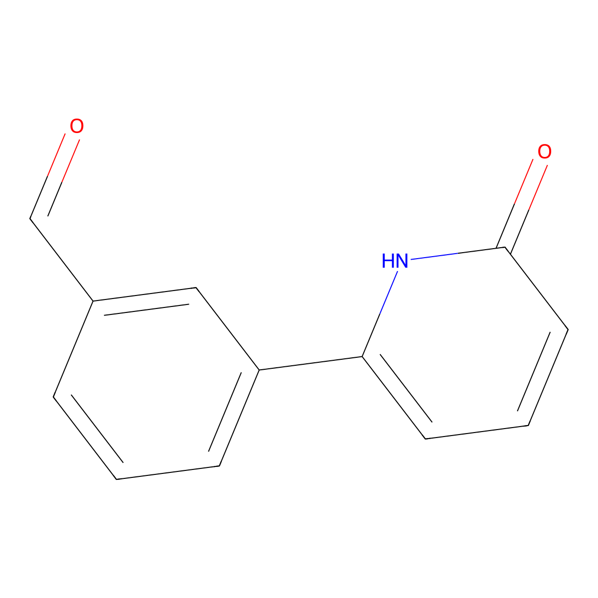6-(3-Formylphenyl)-2-hydroxypyridine molecular structure, CAS 1111105-36-2