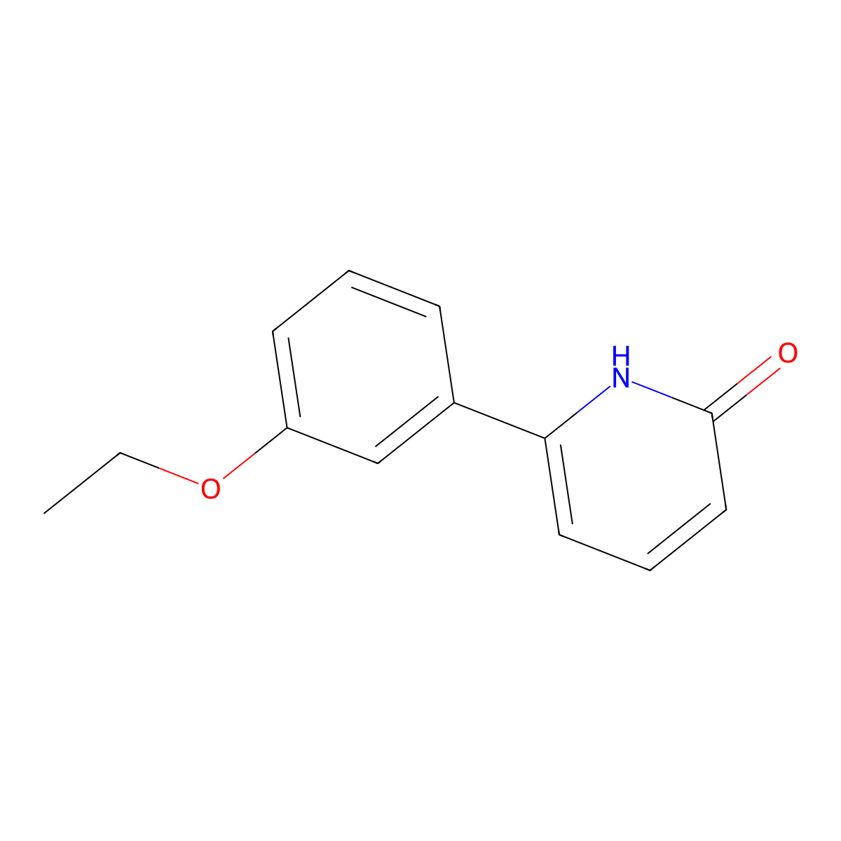 6-(3-Ethoxyphenyl)pyridin-2(1H)-one molecular structure, CAS 1111105-51-1