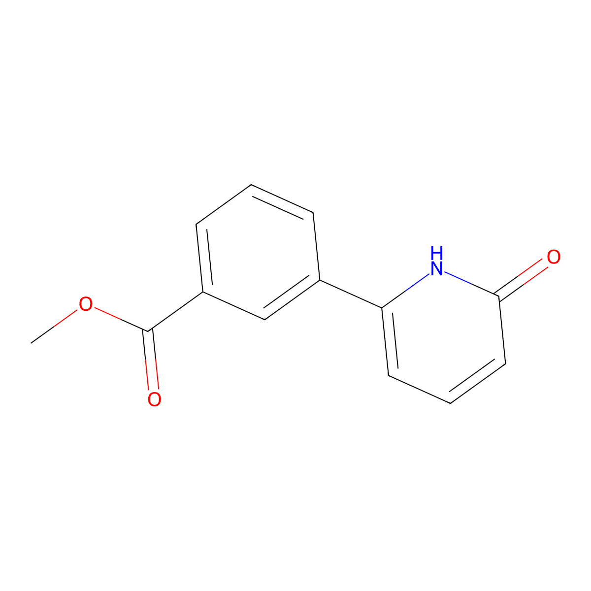 2-Hydroxy-6-(3-methoxycarbonylphenyl)pyridine molecular structure, CAS 1111105-60-2